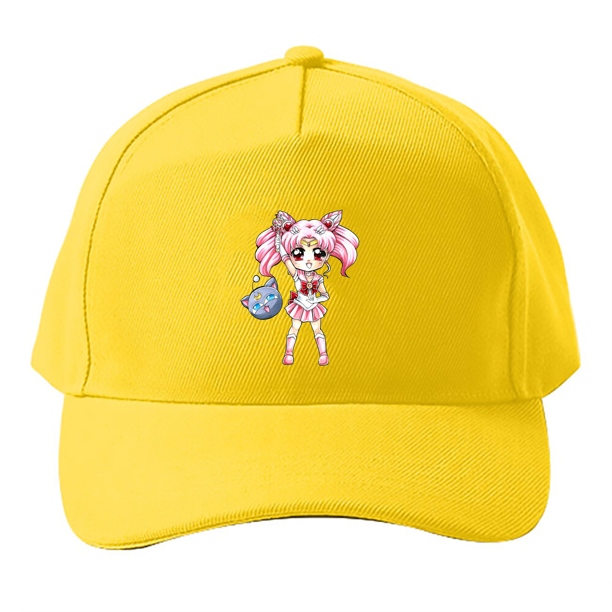 （画像用） 美少女戦士セーラームーン ちびうさ Sailor Moon Chibiusa Tsukino Usagi Small Lady Serenity ベースボールキャップ 綿100％ 男女兼用 帽子 スポーツ